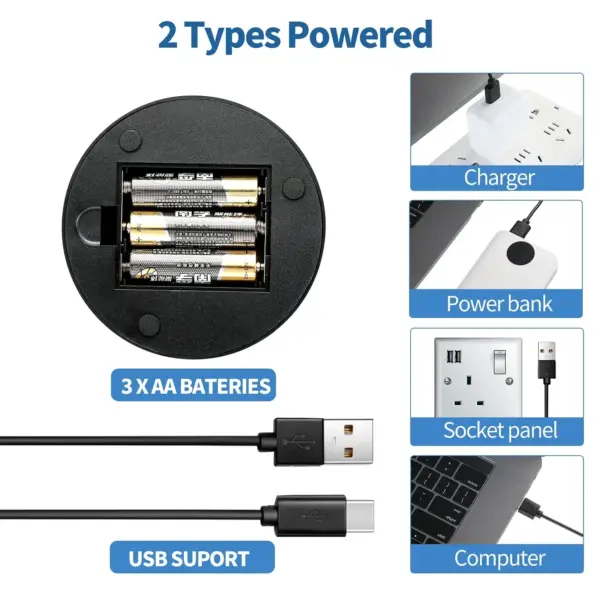 10/15 Pcs Adjustable 3D Night LED Lamp Bases - Image 4