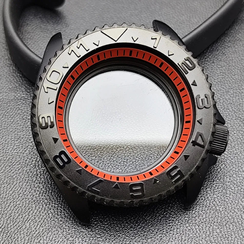 42mm Black Matte Watch Case for NH35 Movement 111 42mm Black Matte Watch Case for NH35 Movement - Image 111