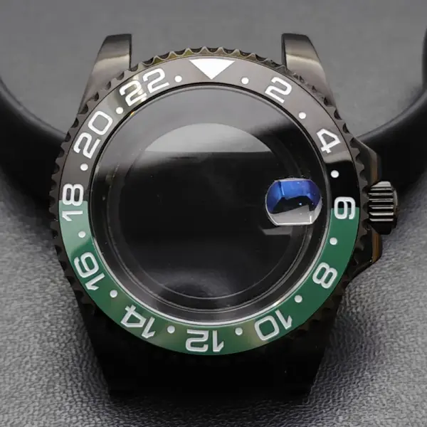 GMT 40.5MM Bidirectional Sapphire Watch Case for NH34 NH35 - Image 9