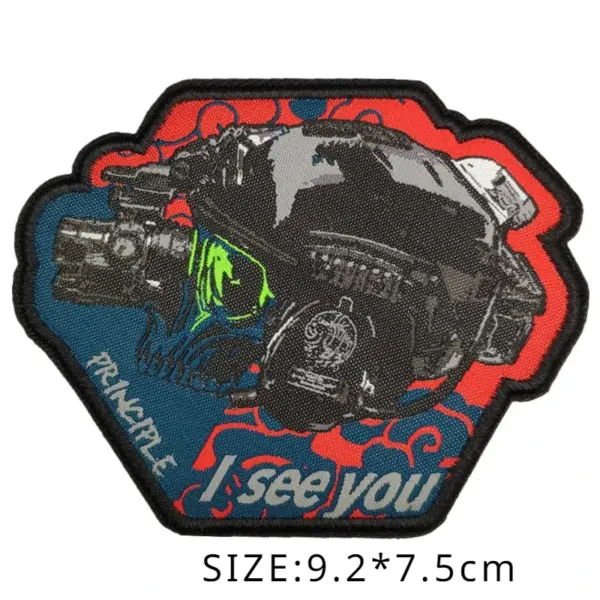 Night Vision Skeleton Tactical Badge Patches for Backpack - Image 7