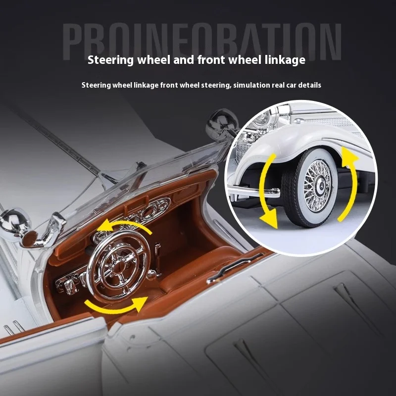 Retro Mercedes Benz 1:24 Diecast Model 4 Retro Mercedes Benz 1:24 Diecast Model - Image 4