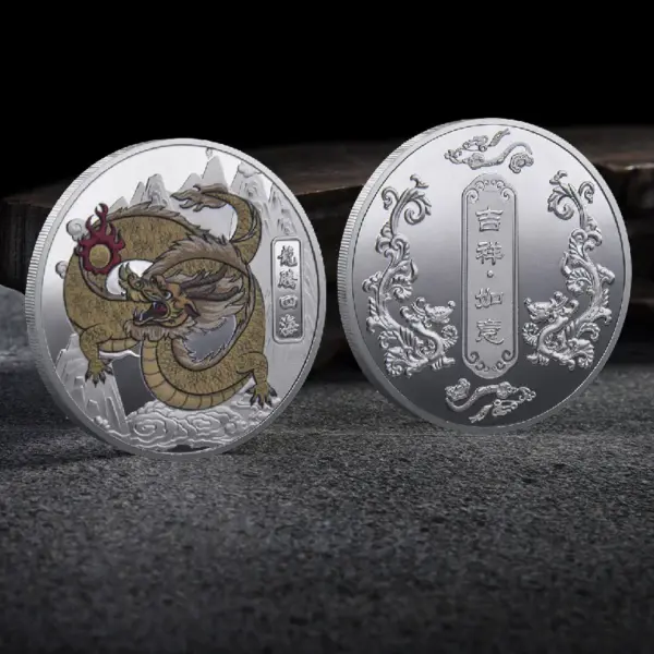 2024 Chinese Dragon Lucky Coin Gold Plated Collectible - Image 24