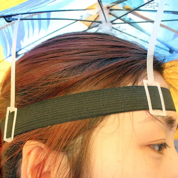Outdoor Foldable Sun & Rain Umbrella Hat for Women - Image 5