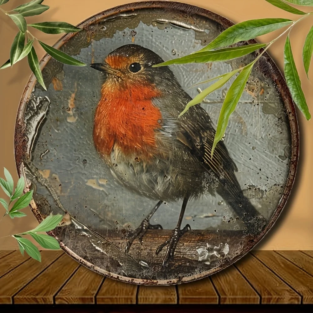 Vintage Robin Wall Decorative Logo Plate 3 Vintage Robin Wall Decorative Logo Plate - Image 3