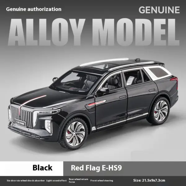1/24 HONGQI E-HS9 SUV Diecast Model Car - Image 6
