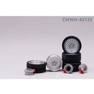 CM Model 1/64 Alloy Wheel & Tire Set for Model Cars 47 S391424010bae460a96618546180126421 5