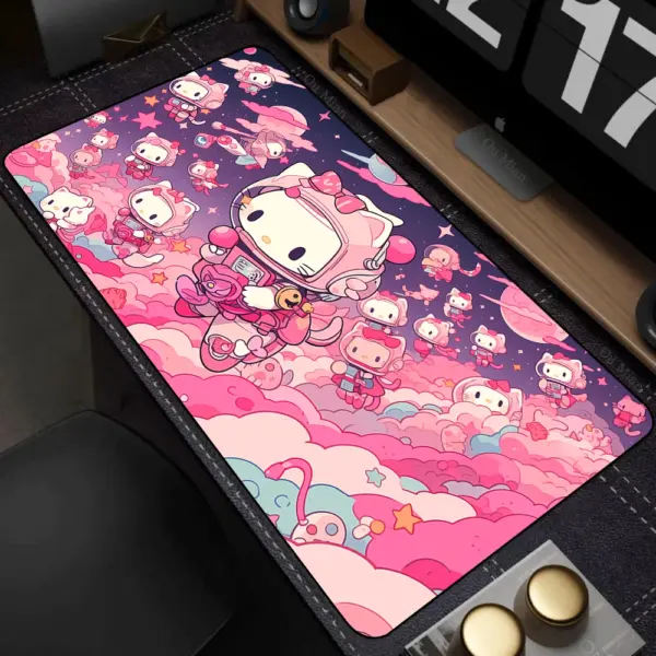 Large Hello Kitty Pink Mousepad for Gaming and Office - Image 4