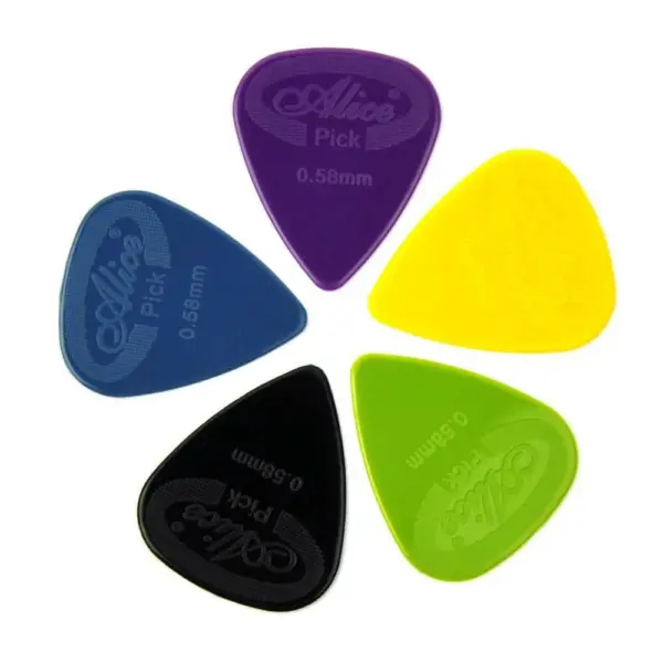 100PCS Nylon Guitar Picks Set with Multiple Thickness - Image 4