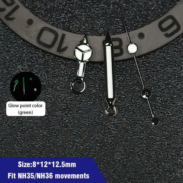 Green Luminous Watch Hands for NH35 NH36 Movement - Image 11