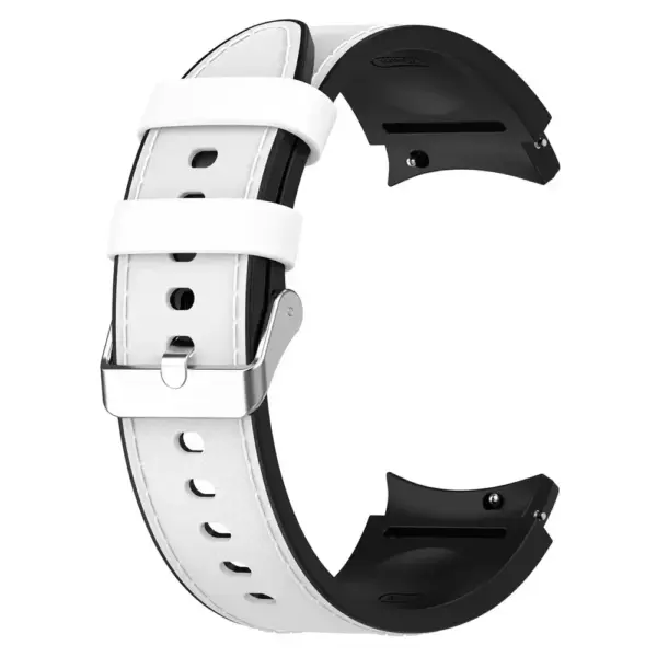 Stainless Steel & Leather Strap for Samsung Galaxy Watch 5/6 - Image 5