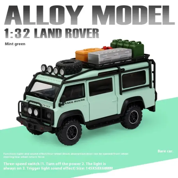 1:32 Land Rover Defender Van Diecast Model - Image 13