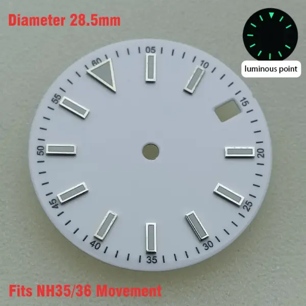 28.5mm Luminous Watch Dial for NH35/NH36/8215/2836 - Image 16