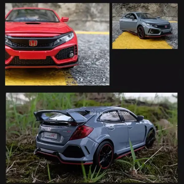 1:32 Honda Civic Type-R C63S Alloy Toy Car - Image 6
