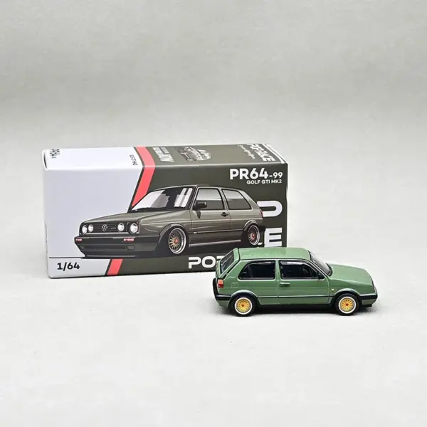 JERREN 1/64 Scale Golf Mk2 Alloy Car Model - Image 3