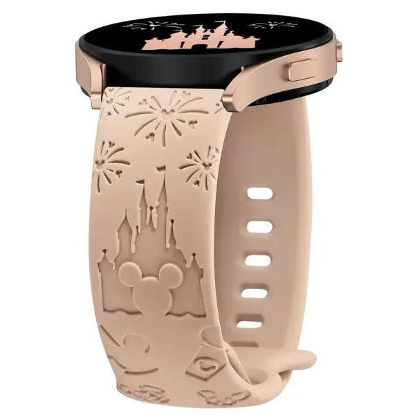 20mm Castle Engraved Silicone Strap for Galaxy Watch - Image 9