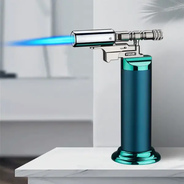 Windproof Blue Flame Jet Torch Lighter for Outdoor Use - Image 7