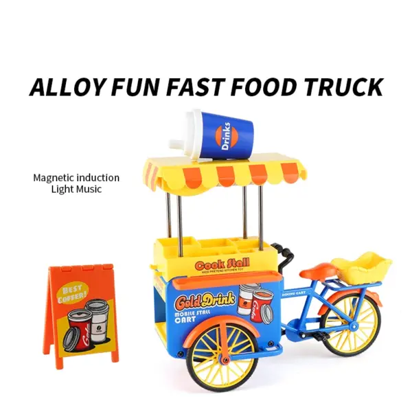 1:10 Scale Diecast Food Truck Model Car - Image 13