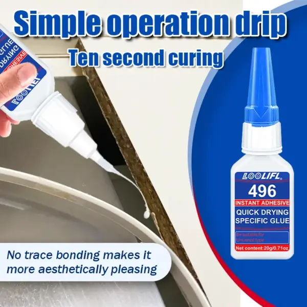 LOOLIFL 496 High Strength Instant Super Glue 20ml - Image 3