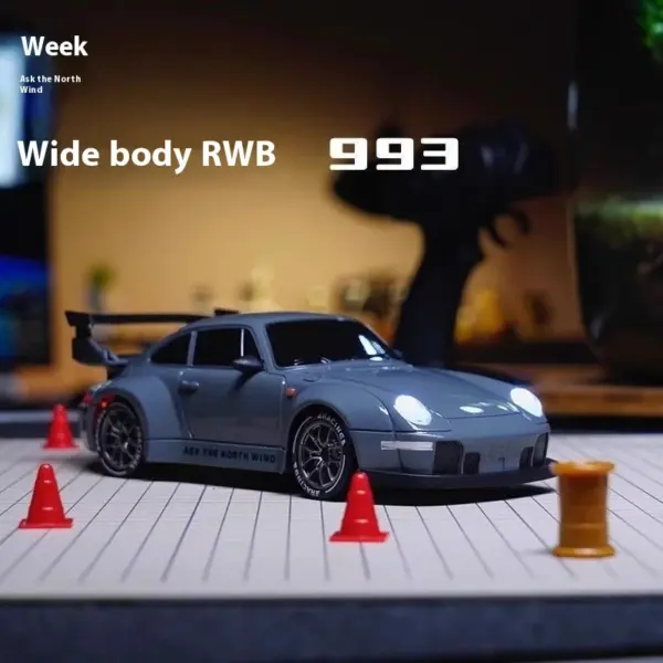 Upgraded 1/20 Scale RC Drift Car with Obstacles - Image 7
