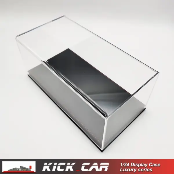 1/24 Model Car Display Case with Leather Base - Image 9