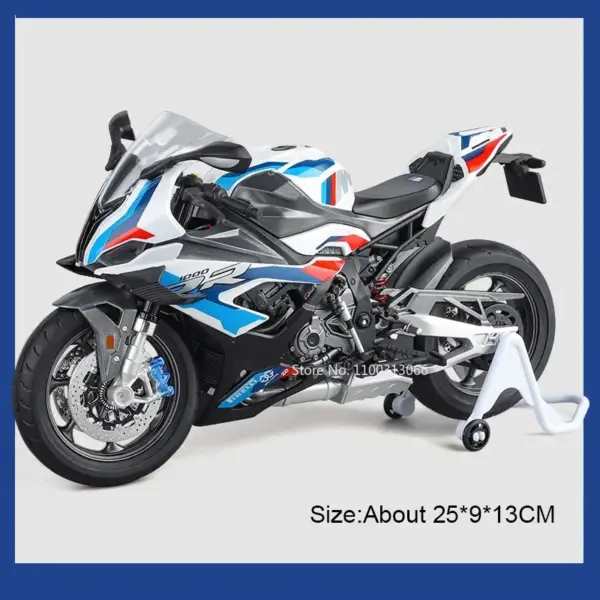 1:9 V4S RR1000 Motorcycle Toy Model in Red or White - Image 7
