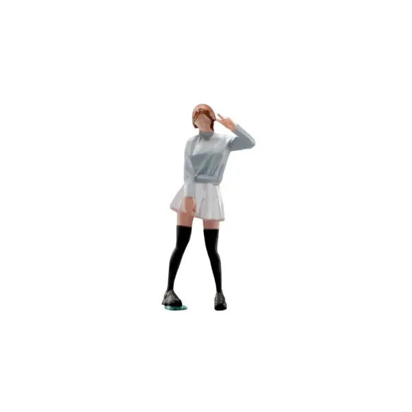 1/64 Diorama Miniature Girl in Uniform Figure - Image 6