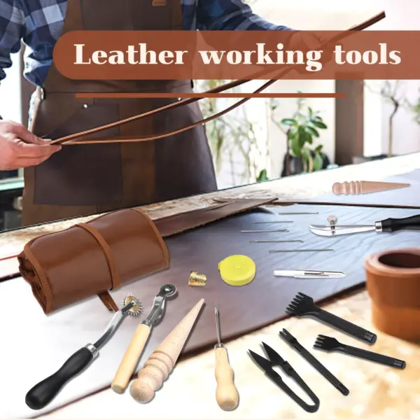 Comprehensive Leather Working Tools Set - Image 5
