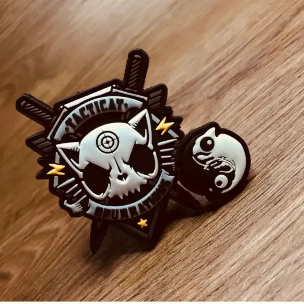 Patchlab Tactical Cat PVC Morale Badge Hook & Loop Patch - Image 5
