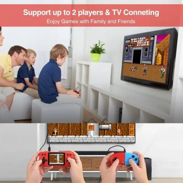 Retro Handheld Game Console with 620 Classic Games - Image 4