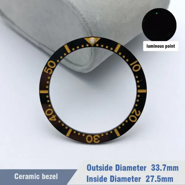 Ceramic Diver Watch Bezels 33.7mm x 27.5mm Replacement - Image 9