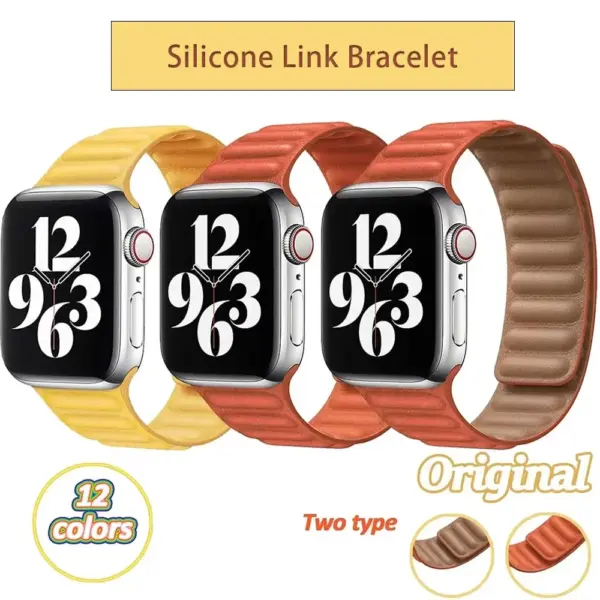 Leather Strap for Apple Watch Series 8/7/6/5/4/3/2/1