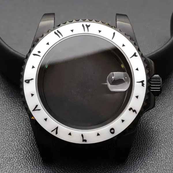 GMT 40.5MM Bidirectional Sapphire Watch Case for NH34 NH35 - Image 36