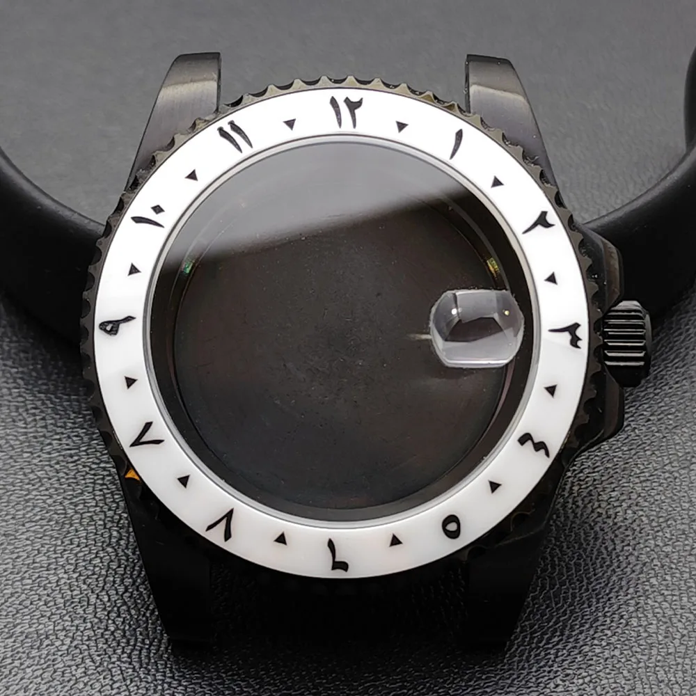 GMT 40.5mm Bidirectional Sapphire Watch Case for NH34/NH35 36 GMT 40.5mm Bidirectional Sapphire Watch Case for NH34/NH35 - Image 36