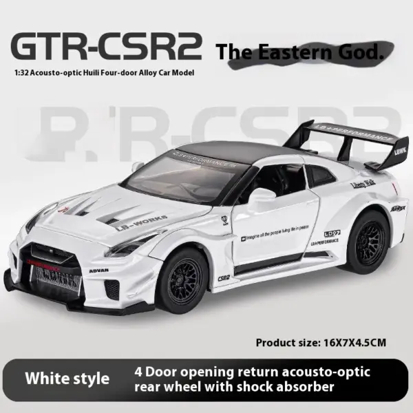 32 Skyline Nissan GTR CSR2 Diecast Model Toy - Image 10
