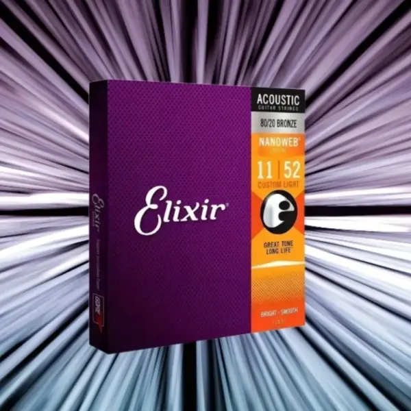 12-Pack Elixir Nanoweb Guitar Strings 80/20 Bronze - Image 2