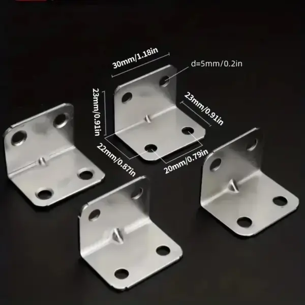 Stainless Steel 90° Corner Brackets (20 pcs) - Image 6