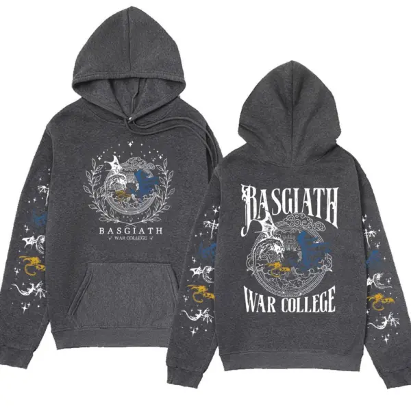 Printed Oversized Hoodie with Dragon Rider Design - Image 7