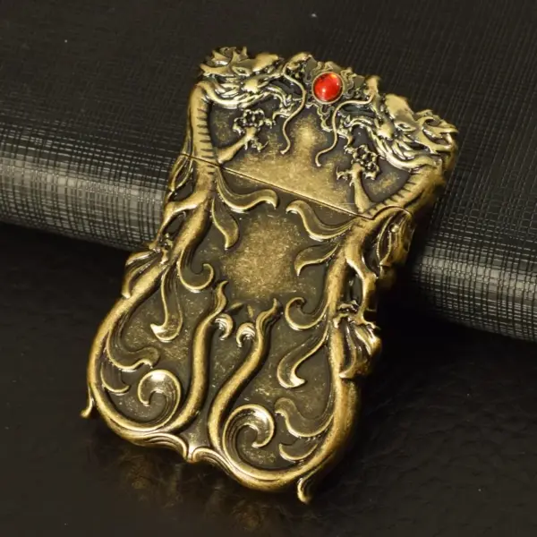 ZORRO Kerosene Lighter Dragon Embossed 62mm - Image 8