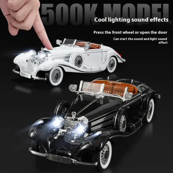1936 Mercedes Benz 500K Diecast Model Car Collection - Image 3