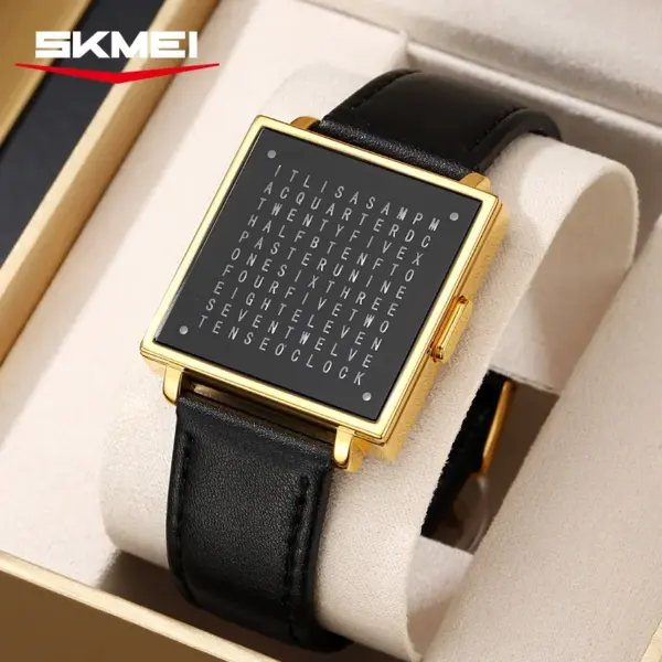 SKMEI 2388 Digital Leather Men's Watch - Image 3