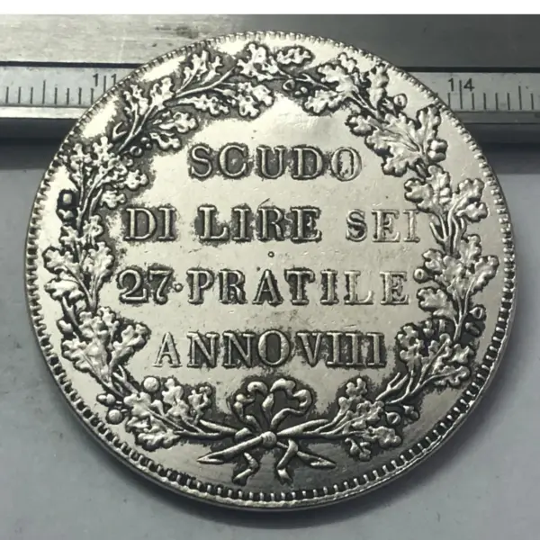1840s Italian Antique Style Coin - 1800 Cisalpine Republi - Image 3