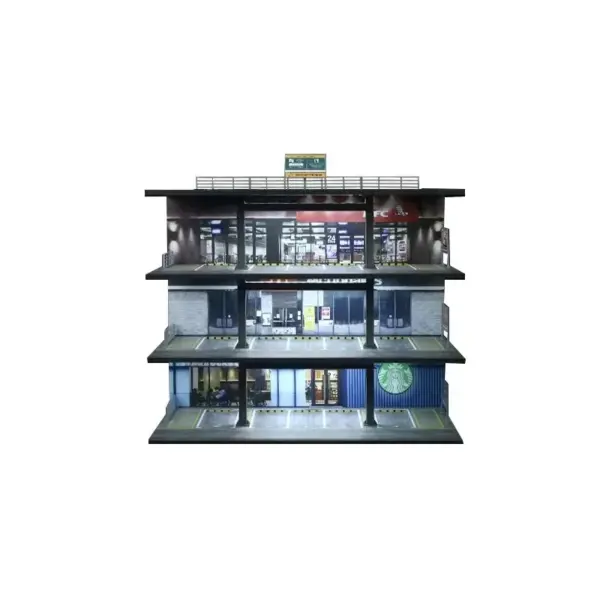 TimeMicro/MoreArt 1:64 Steel Frame Garage Scene - Image 9