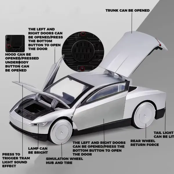 1:32 Maisto Cybercab Robotaxi Diecast Model - Image 3