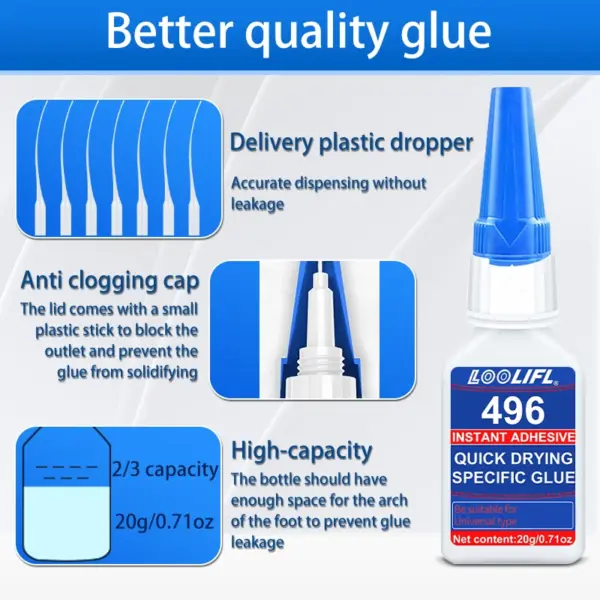 20ml Multifunctional Clear Adhesive for Shoes and Nails - Image 4