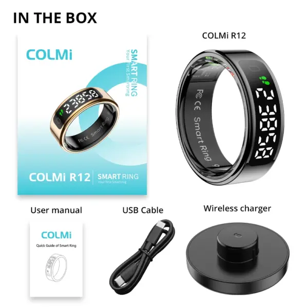 COLMI R12 Smart Ring with Display and Wireless Charging - Image 6