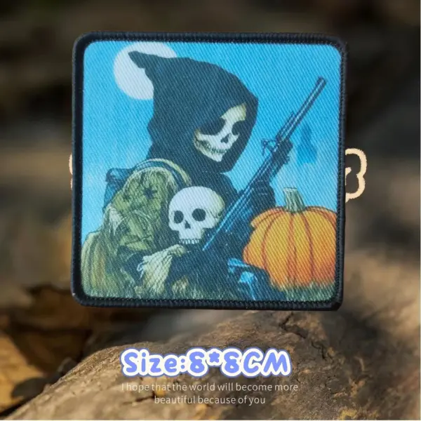 Skull Printed Tactical Patch Set for Clothing - Image 5