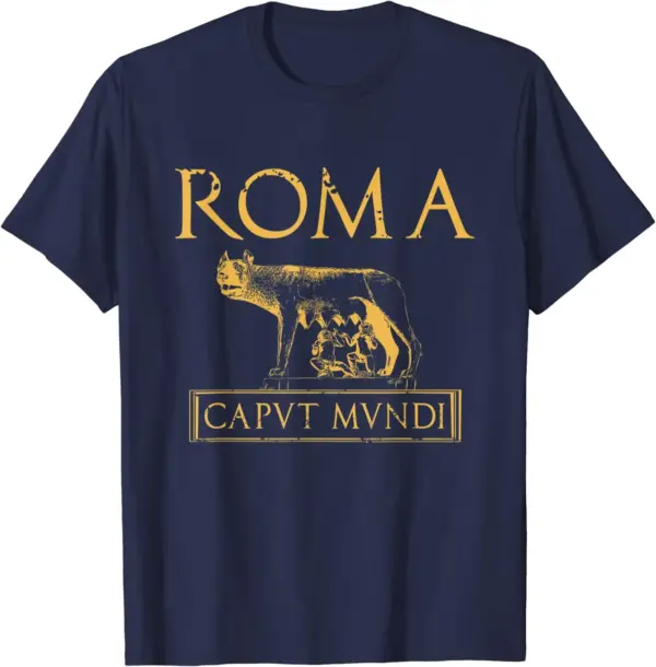 Roma Caput Mundi Ancient Rome T-Shirt for Men - Image 3