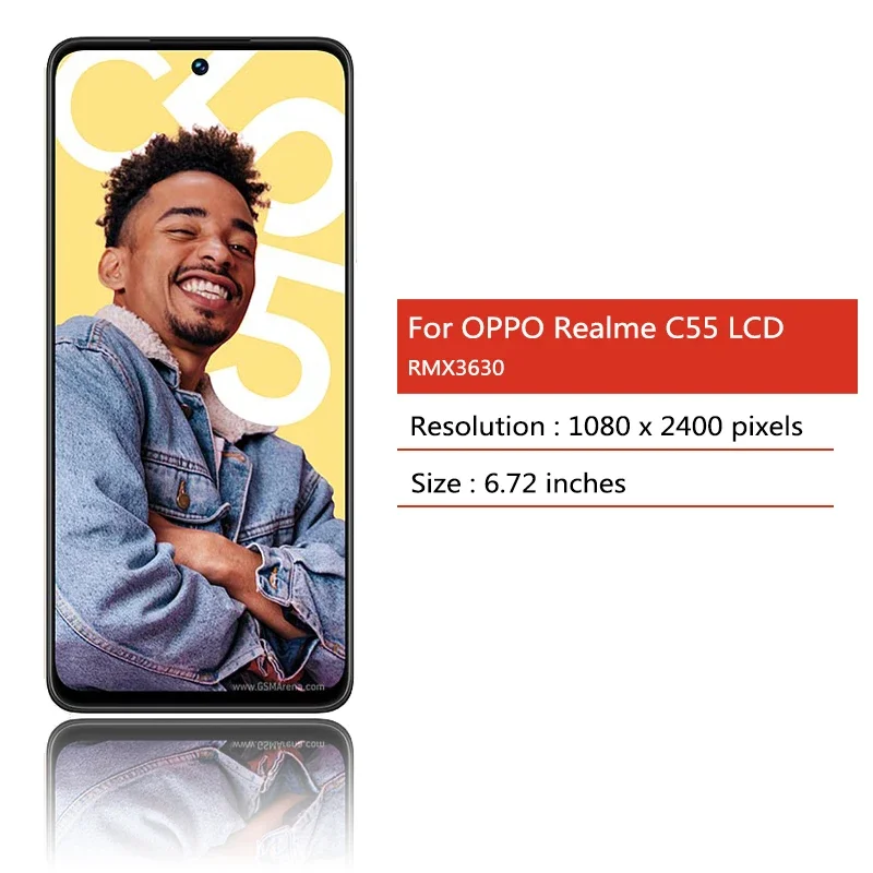 6.72 inches Tested LCD Screen for OPPO Realme C55 RMX3710 2 6.72 inches Tested LCD Screen for OPPO Realme C55 RMX3710 - Image 2