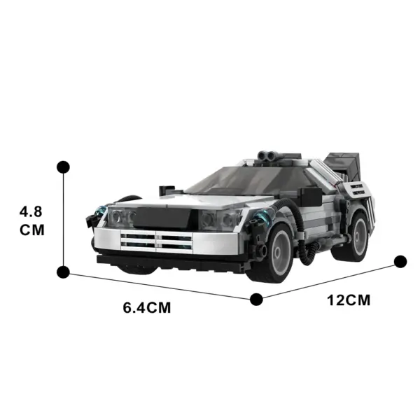 DeLorean Time Machine Building Blocks Kit 389 pcs - Image 2