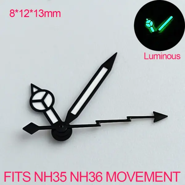 NH36 Watch Hands with Super Luminous Green Tips - Image 10